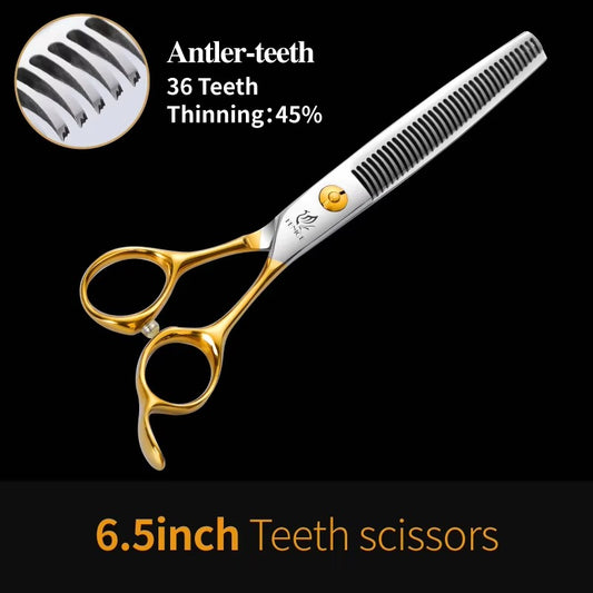 Fenice 6.5_6.75_7.0_7.5 inch Professional Dog Grooming Scissors Cutting Thinning Shear for Dog_Cats Animals Groomer Tools