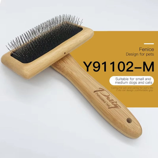Fenice Dog Cat Comb Brush Needle Open Knot Brush Pet Hair Brush for Dog Hair Remover Pet Beauty Grooming Tool