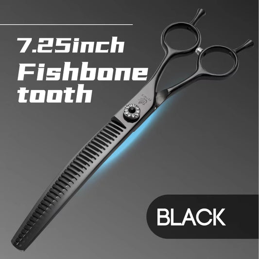 Fenice Professional JP440c High quality Pet dog Grooming Scissors Curved Chunker Scissors