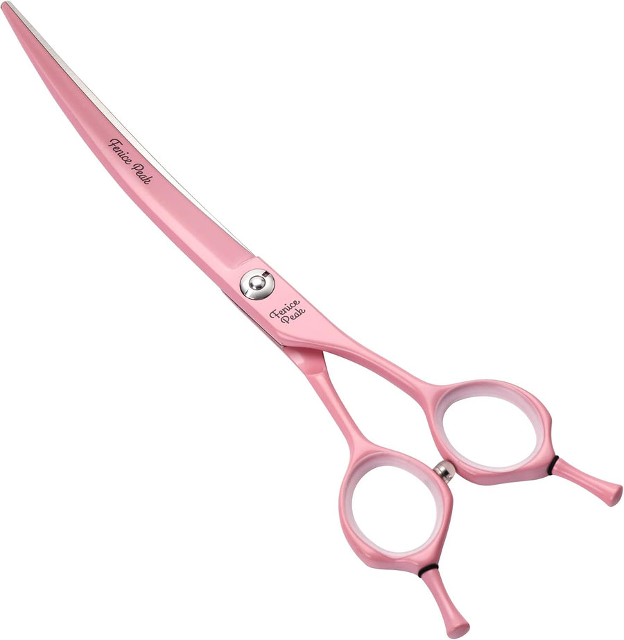 Professional Dog Grooming Scissors Pet Curved Thinning Shears 7.0'' Extremely Sh