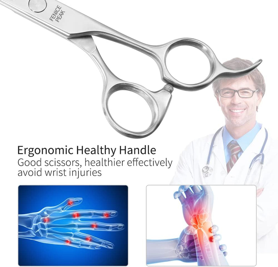 3pcs Dog Grooming Scissors Set Straight Thinning Curved Shears Stainless Steel S