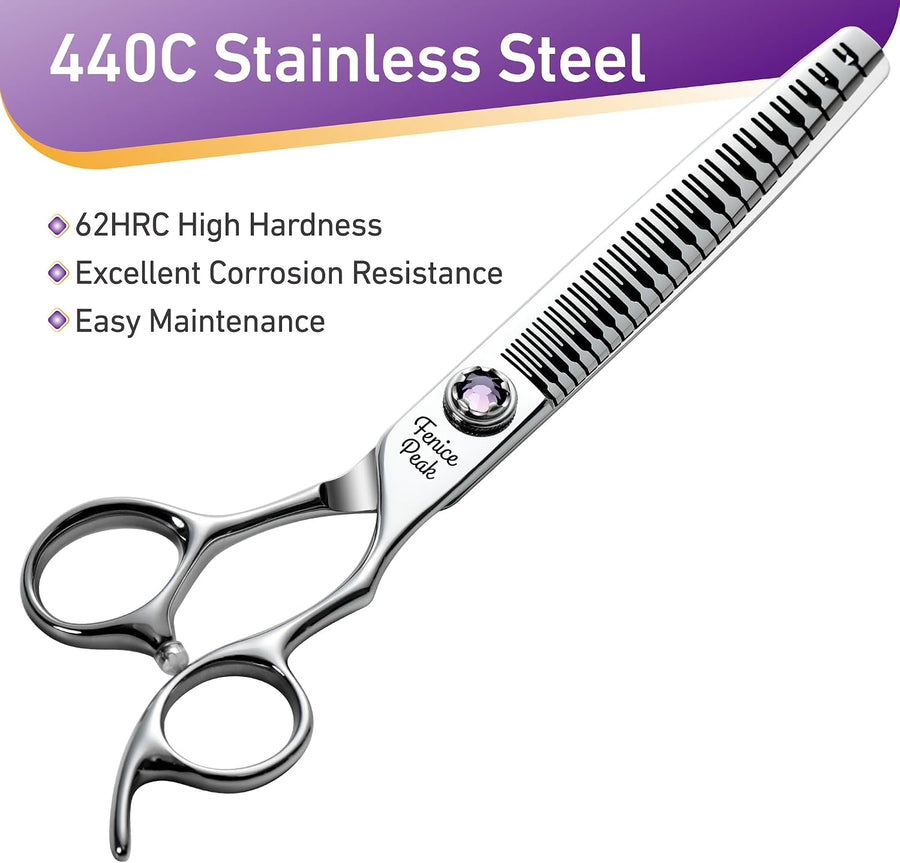 7 inch Traceless Thinning Dog Grooming Scissors Professional Dog Shears Made of 