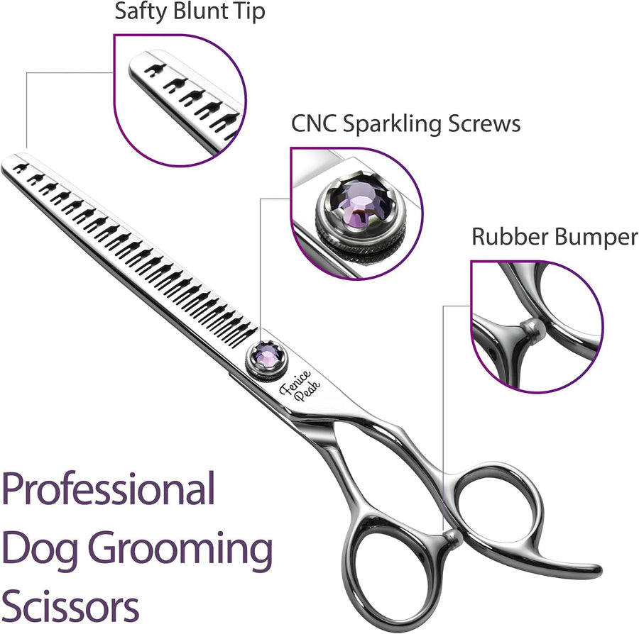 7 inch Traceless Thinning Dog Grooming Scissors Professional Dog Shears Made of 
