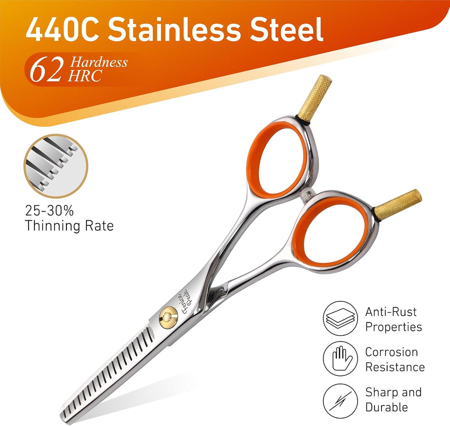 5'' Small Thinning Scissors Lightweight Dog and Cat Grooming Scissors with Safet