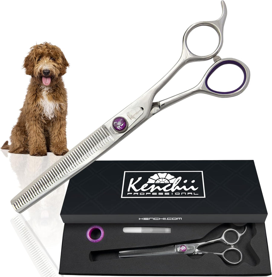 Professional Dog Grooming Scissors Pet Curved Thinning Shears 7.0'' Extremely Sh