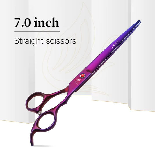 Fenice High Quality homeuse 7.0 inch Pet Scissors Dog Grooming scissors shears