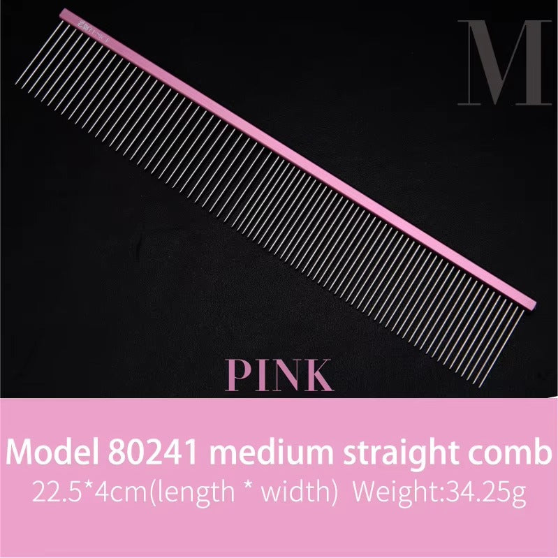 Fenice Metal Comb for Dogs Stainless Steel Pet Dog Cat Pin Comb Hair Brush Hairbrush Flea Comb Pets Acessorios Pet Grooming