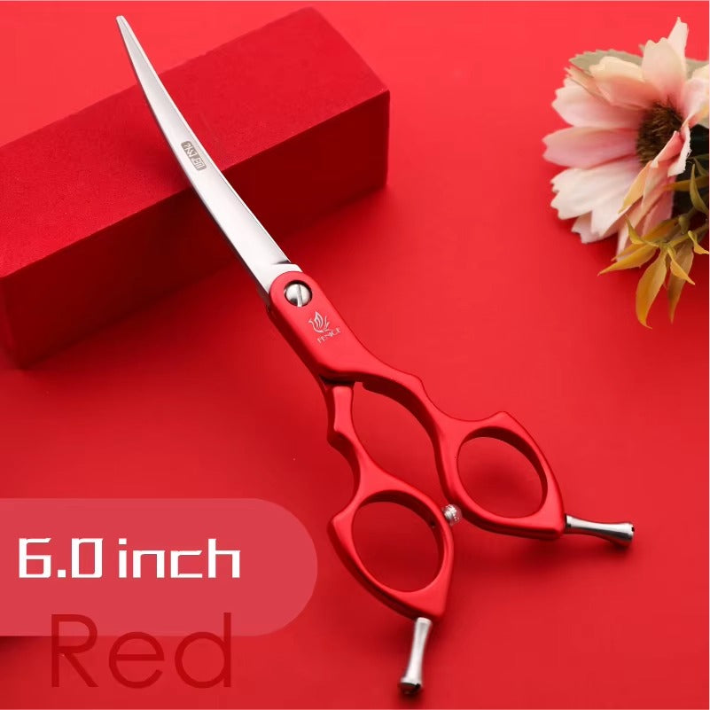 Fenice Professional Dog Grooming Scissors Curved Shear