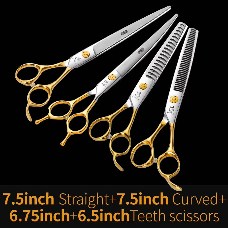 Fenice 6.5_6.75_7.0_7.5 inch Professional Dog Grooming Scissors Cutting Thinning Shear for Dog_Cats Animals Groomer Tools