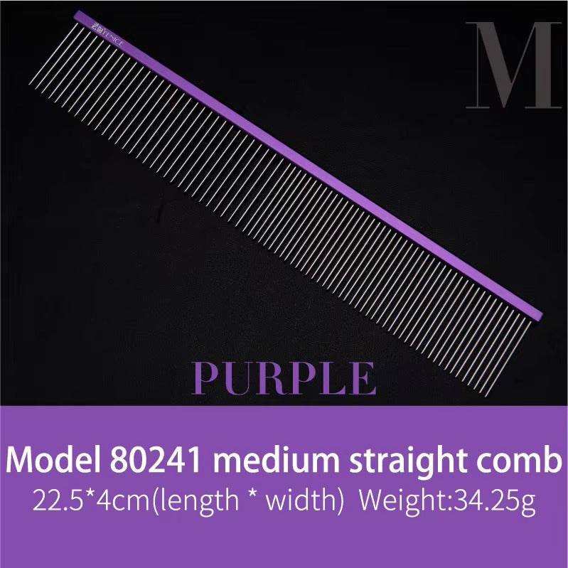 Fenice Metal Comb for Dogs Stainless Steel Pet Dog Cat Pin Comb Hair Brush Hairbrush Flea Comb Pets Acessorios Pet Grooming