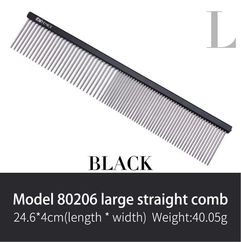 Fenice Metal Comb for Dogs Stainless Steel Pet Dog Cat Pin Comb Hair Brush Hairbrush Flea Comb Pets Acessorios Pet Grooming