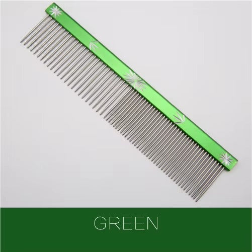 Fenice Colorful High Quality Pet Comb Steel Shedding Dog Grooming Comb Hair Remover Cat Dogs Cleaning Brush Cats Pets Acessories