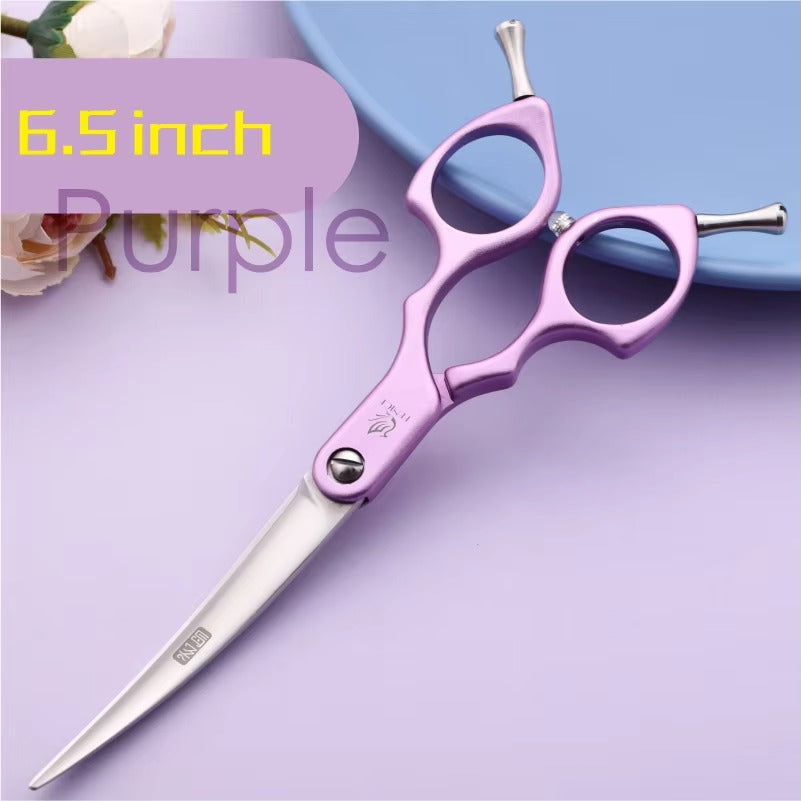 Fenice Professional Dog Grooming Scissors Curved Shear