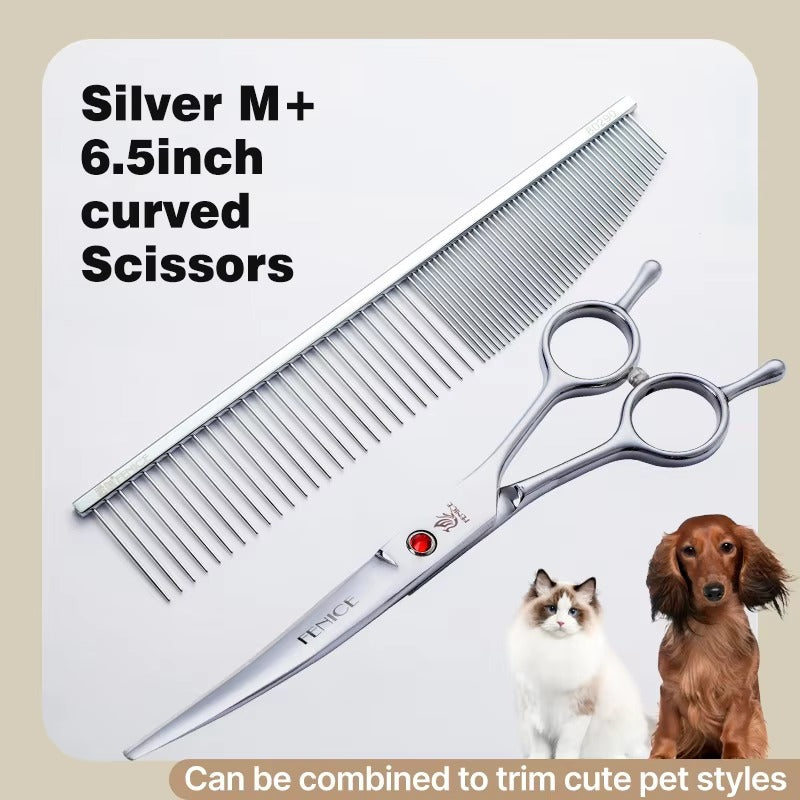 Fenice New Style Ultra Light Pet Beauty Combination Comb Dining Knife Pin Brush for Styling_Opening Knots_Removing the Floating