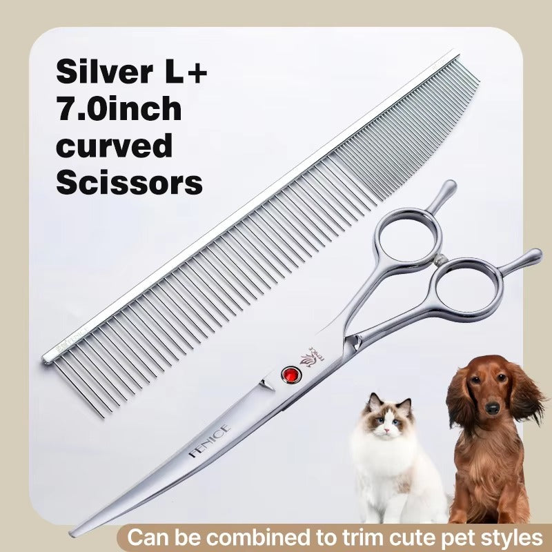 Fenice New Style Ultra Light Pet Beauty Combination Comb Dining Knife Pin Brush for Styling_Opening Knots_Removing the Floating