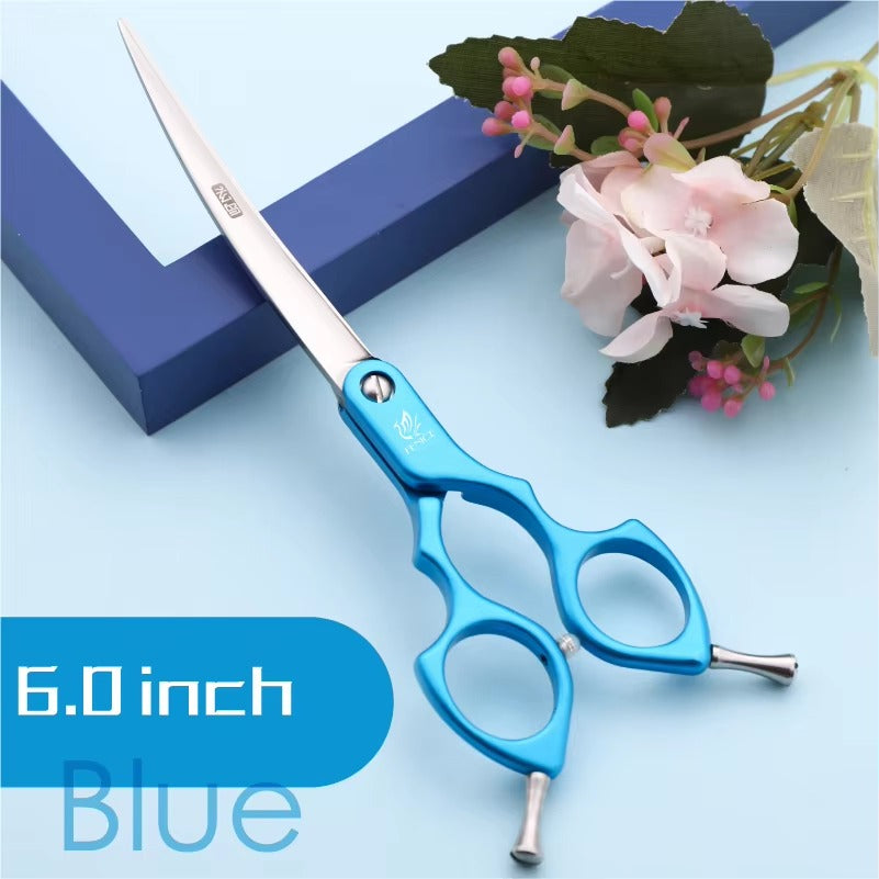 Fenice Professional Dog Grooming Scissors Curved Shear