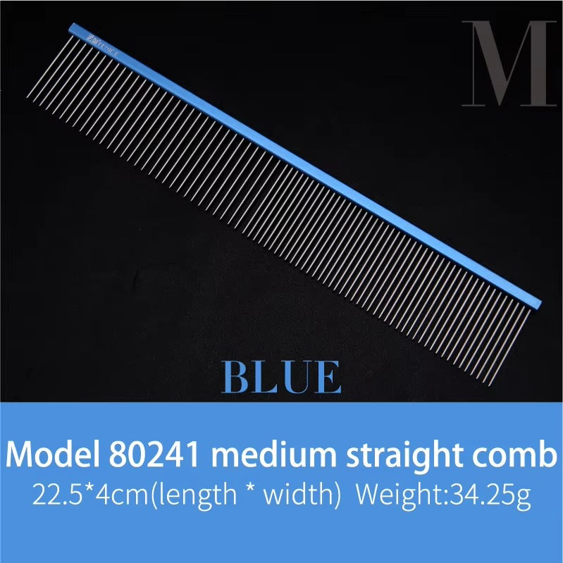 Fenice Metal Comb for Dogs Stainless Steel Pet Dog Cat Pin Comb Hair Brush Hairbrush Flea Comb Pets Acessorios Pet Grooming