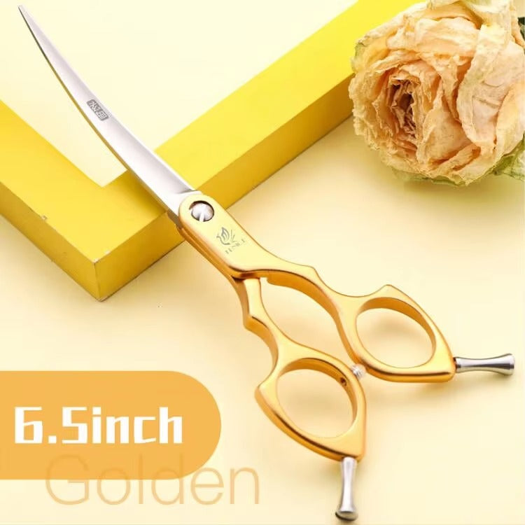 Fenice Professional Dog Grooming Scissors Curved Shear