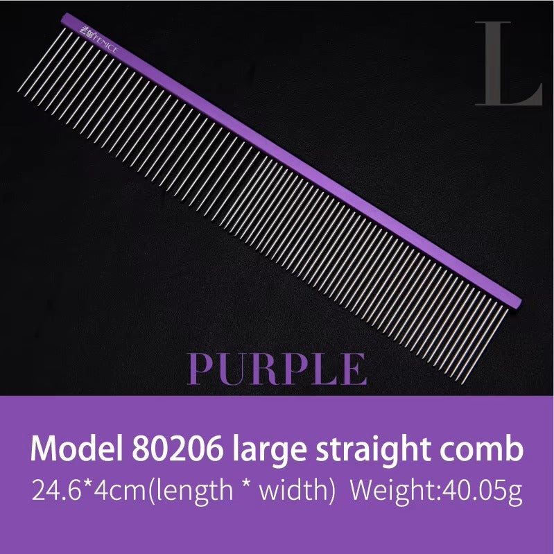 Fenice Metal Comb for Dogs Stainless Steel Pet Dog Cat Pin Comb Hair Brush Hairbrush Flea Comb Pets Acessorios Pet Grooming