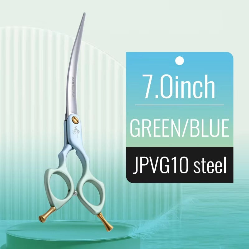 Fenice Professional Dog Grooming Scissors Curved Shear