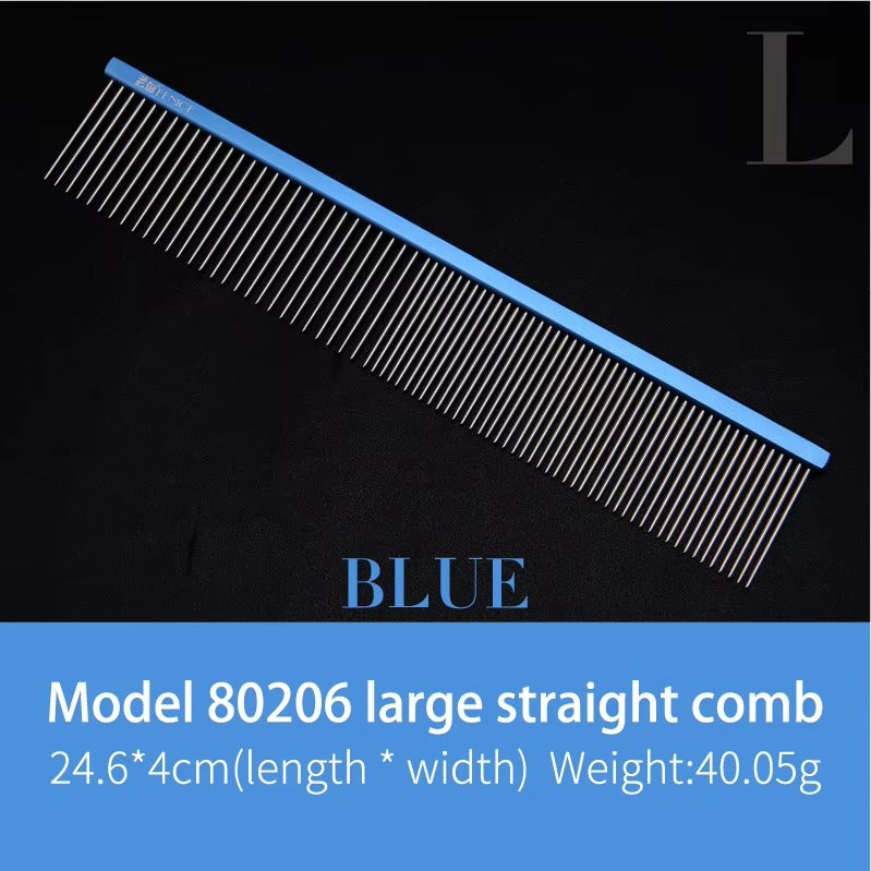 Fenice Metal Comb for Dogs Stainless Steel Pet Dog Cat Pin Comb Hair Brush Hairbrush Flea Comb Pets Acessorios Pet Grooming