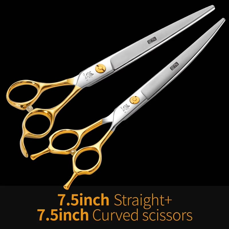 Fenice 6.5_6.75_7.0_7.5 inch Professional Dog Grooming Scissors Cutting Thinning Shear for Dog_Cats Animals Groomer Tools