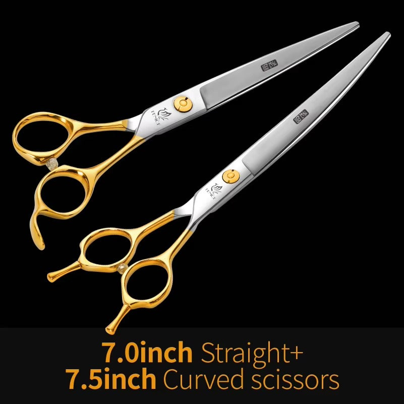 Fenice 6.5_6.75_7.0_7.5 inch Professional Dog Grooming Scissors Cutting Thinning Shear for Dog_Cats Animals Groomer Tools