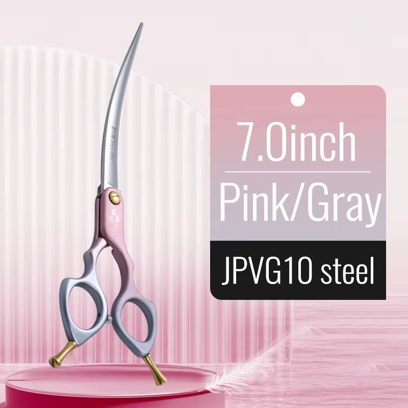 Fenice Professional Dog Grooming Scissors Curved Shear