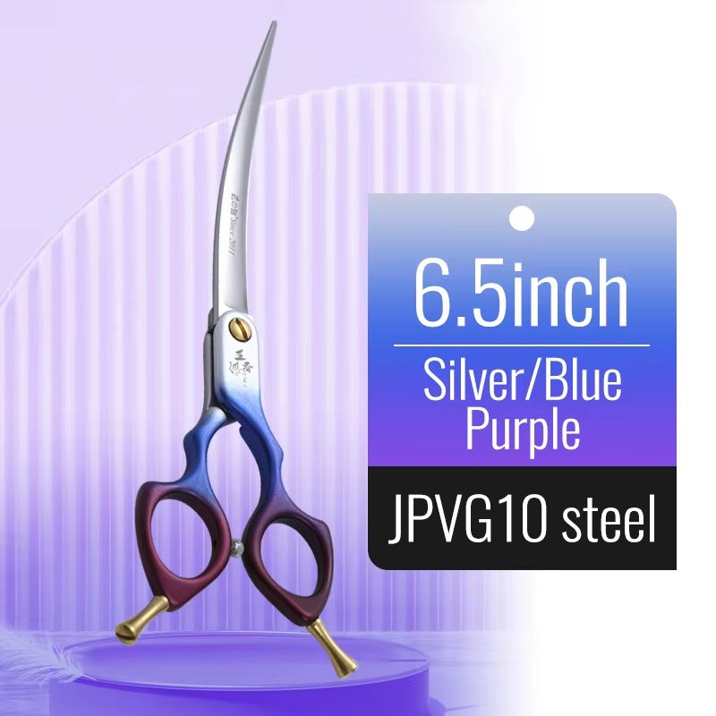 Fenice Professional Dog Grooming Scissors Curved Shear